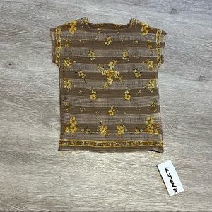 Hunza G Brown and Yellow Swim Coverup